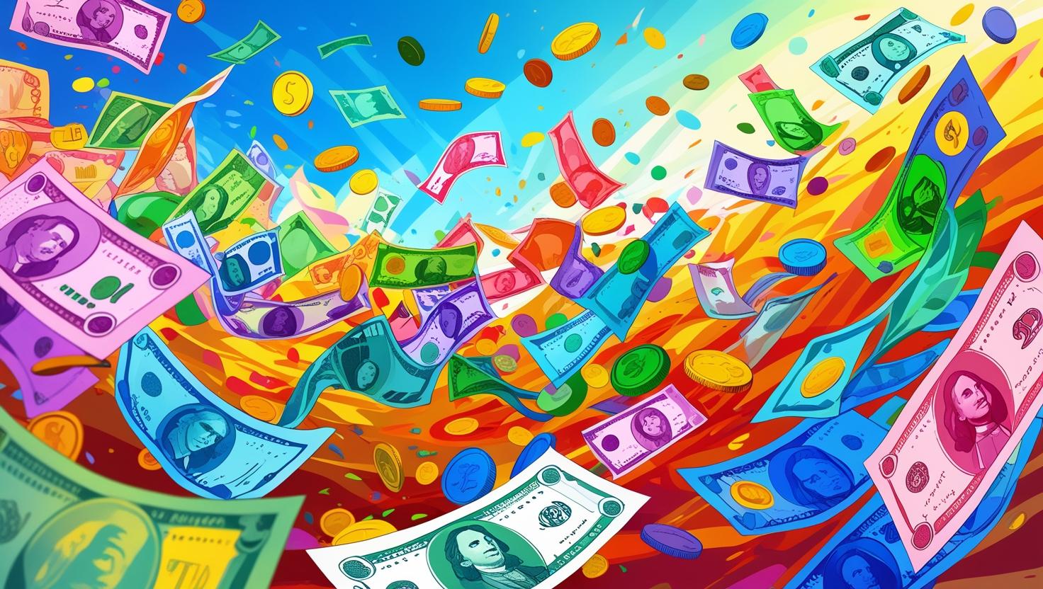 generate animated of money